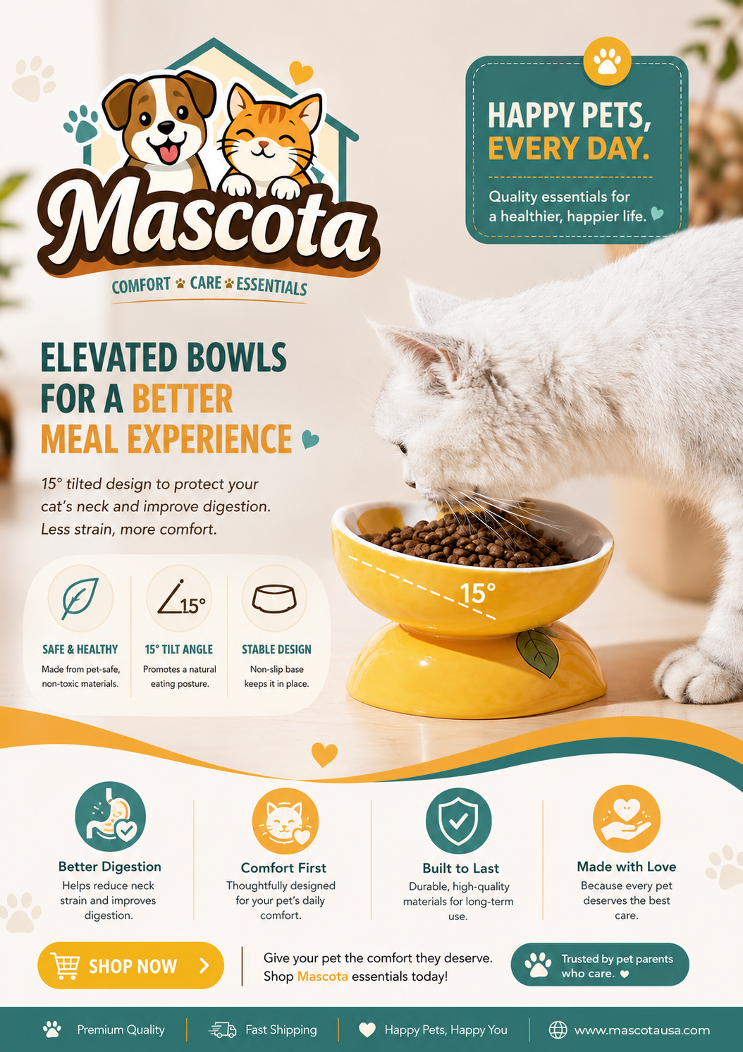 Fruity Paws Elevated Bowl