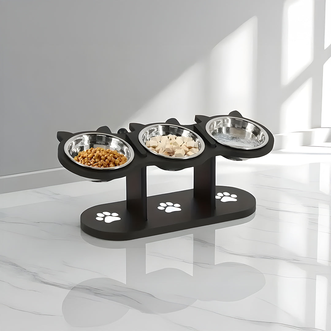 Adjustable Wooden Pet Feeder