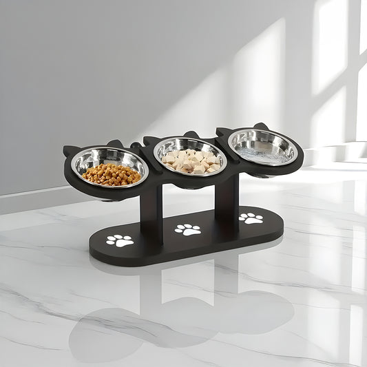 Adjustable Wooden Pet Feeder